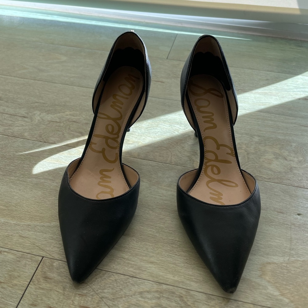 Sam Edelman Black Pointy Toe Heels!